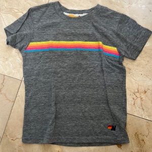 Aviator Nation rainbow grey t shirt 8